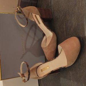 Louise et Cie Lo-Idina pump taupe suede sz 8.5